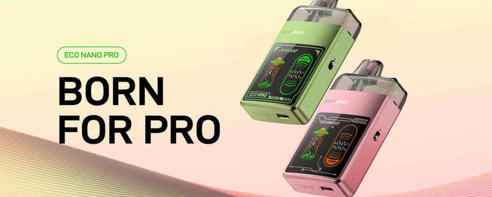 POD-системи Vaporesso ECO Nano Pro — компактні пристрої з дисплеєм, стильним дизайном та зручною регулюванням потужності. Підходять для яскравого та індивідуального паріння.